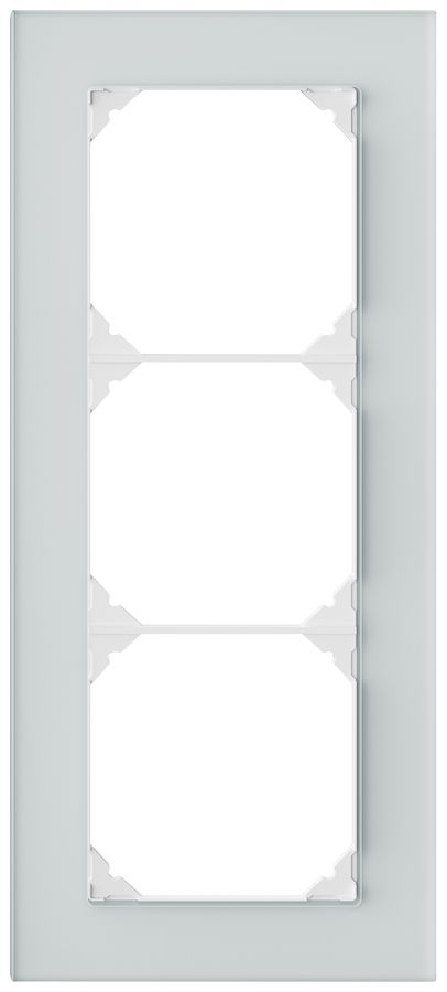 UP-Abdeckrahmen EDIZIO.liv prestige SNAPFIX® 3×1/1×3 214×94mm spiegel satin