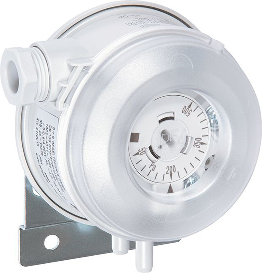 Interrupteur pression différ.pour l'air, PR: 20-300 Pa, 1 inverseur