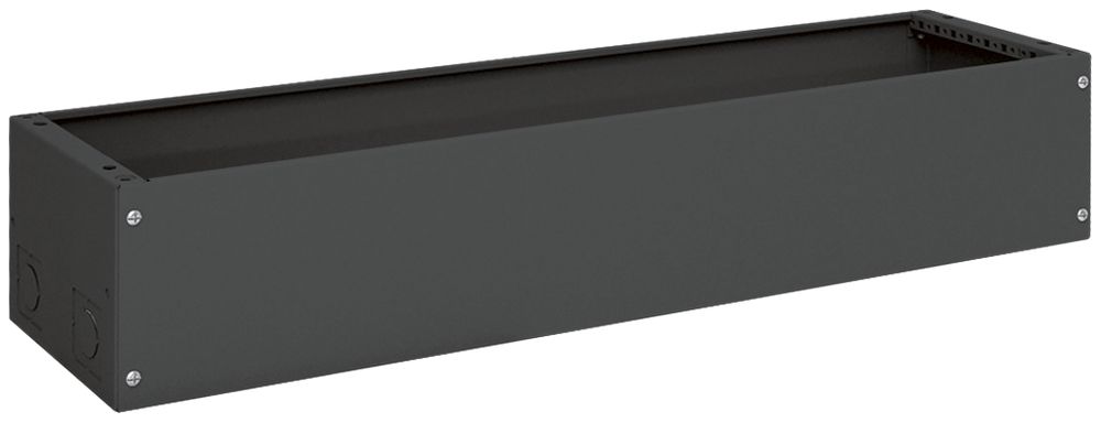 Zoccolo Hager univers 200×1050×275mm per armadio FR nero RAL 9005