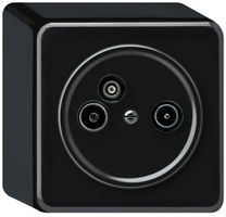 AP-Antennendose TV-R-Daten origin Durchgangsdose 14dB 4dB schwarz