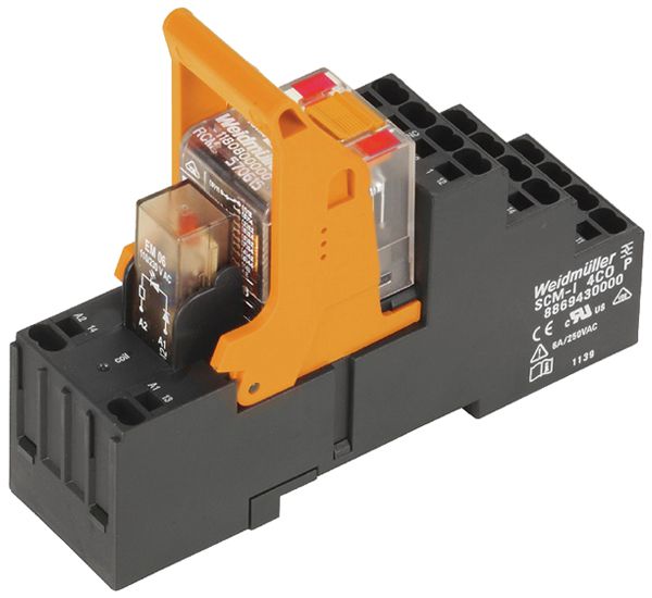 Relais WM RCMKITP-I LD 2CO AgNi 21.6…26.4VAC 12A/240VAC push-in