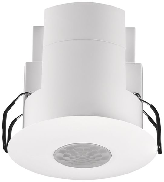 Détecteur de présence INC Niko Master Flat, 360°, Ø12m, 2 canaux, blanc, IP20