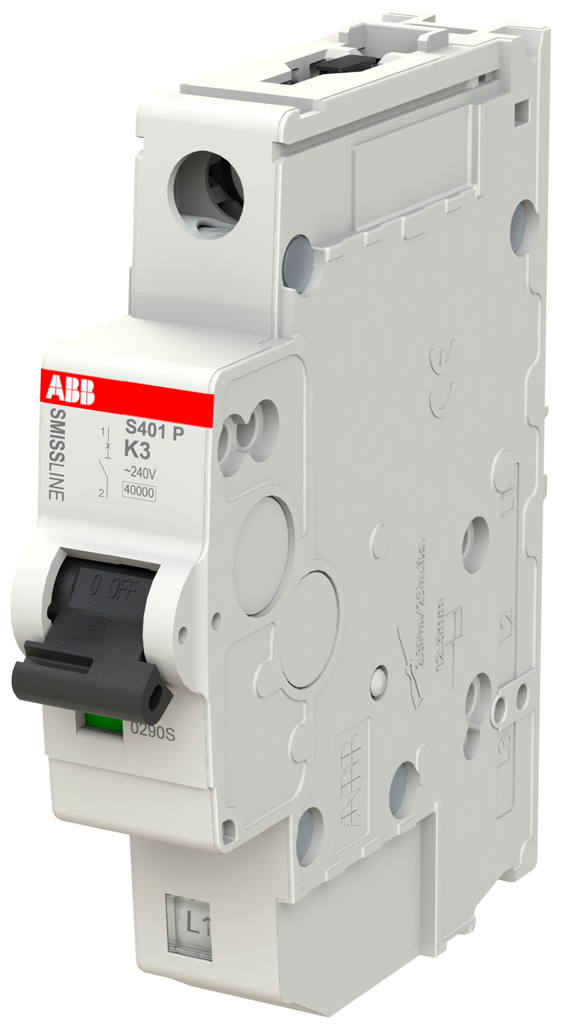 Disgiuntore SMISSLINE TP, 1L, K, 3A, 40kA