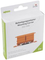 Befestigungsadapter WAGO 222-500 in Blister 2 Stück max.4mm² TH-35 orange