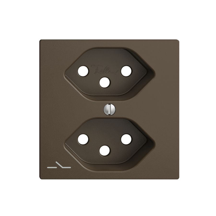 Plaque frontale 2×T13,S coffee EDIZIOdue