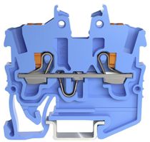 Borne de passage WAGO TopJob-S 2250 1mm² 2L 13.5A 500V TH15 bleu