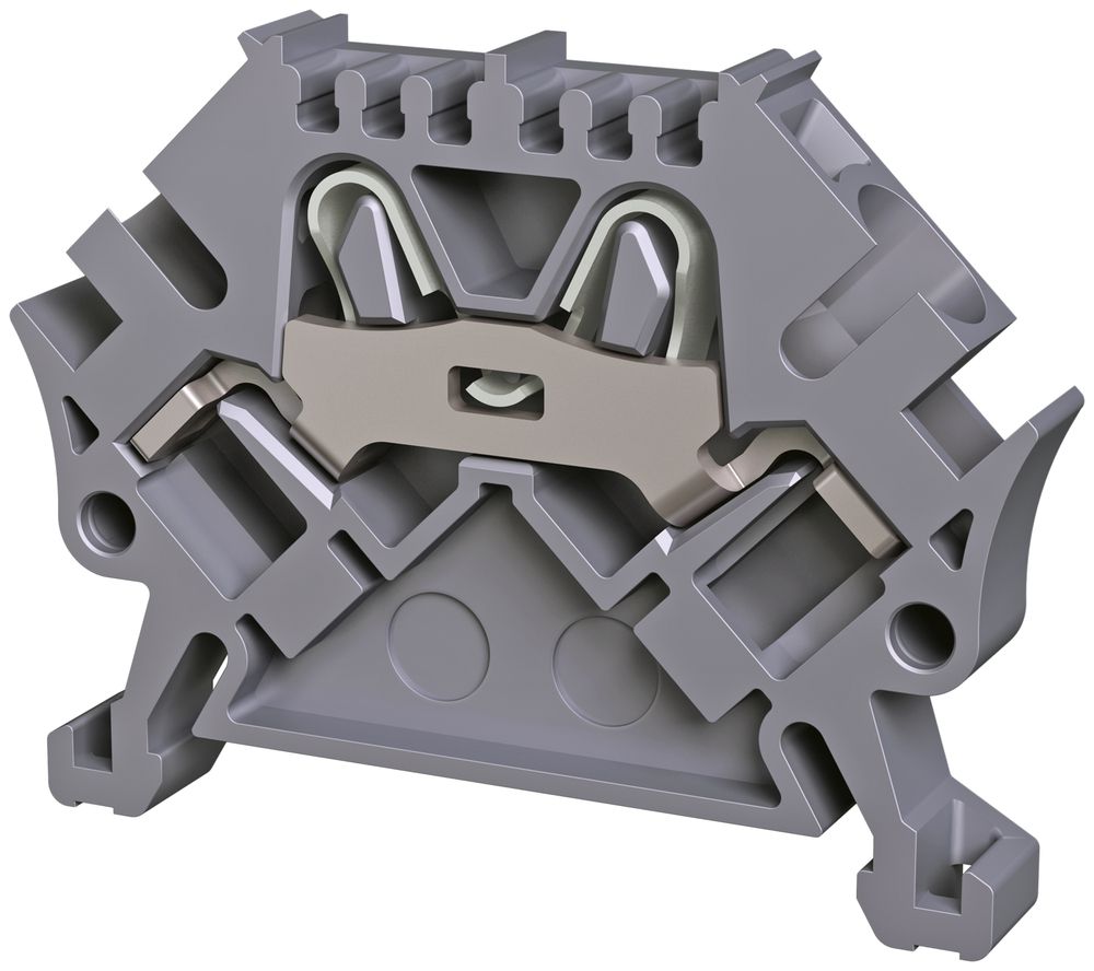Morsetto di passaggio componibile WZ 0.5…4mm² 32A 800V push-in 2×1 DIN 35mm gr