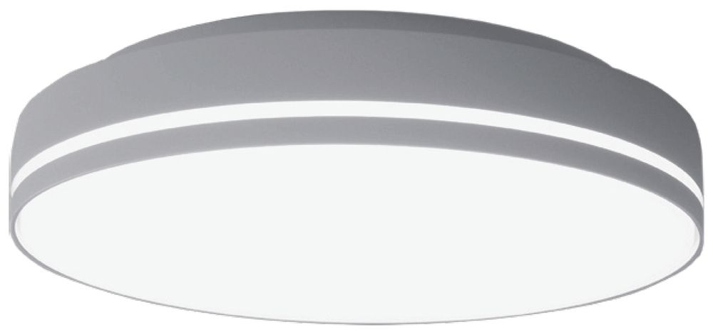 LED-Decken-/Wandleuchte STRIPE D 24/32W 3000/4000K 3400lm, IP54, DIM, silber