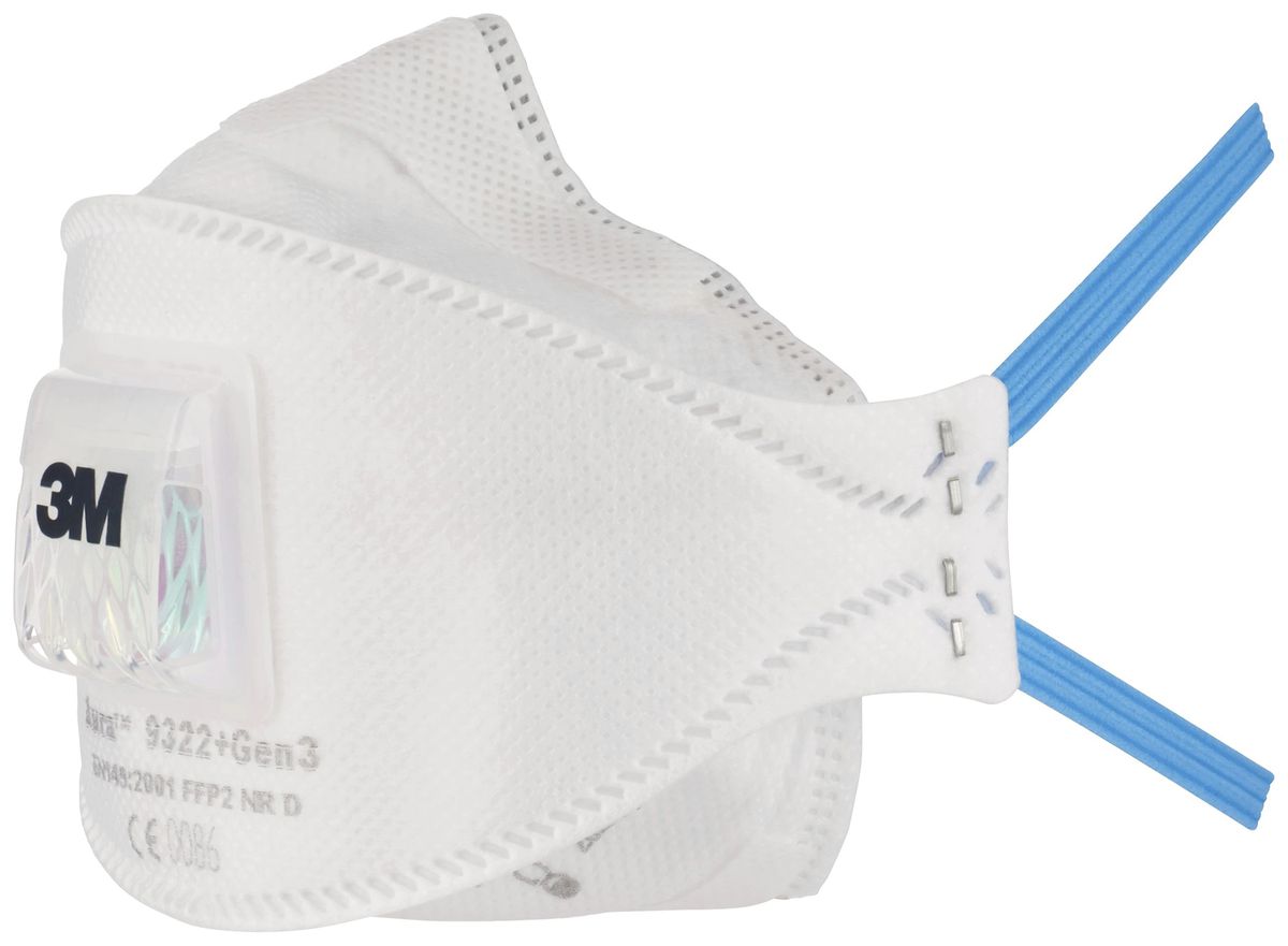 Schutzmaske 3M Aura 9322+Gen3 Klasse FFP2 NR D
