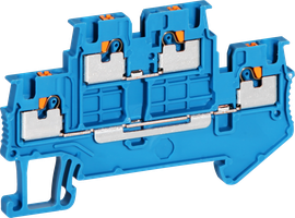 Doppelstockklemme CLIPLINE 0.14…1.5mm² blau