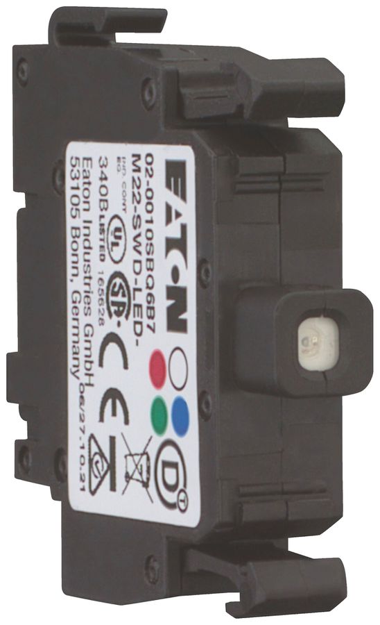 Elemento luminoso LED Eaton M22-SWD-LED-R fissaggio frontale rosso 30V DC