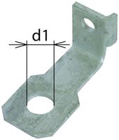 Anschlussbügel DEHN/elvatec SE AB EXFS IF1 W 18 abgewinkelt