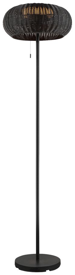 LED-Stehleuchte SLV ADEGAN Solar IP65 4.35W 85lm 2200K DIM schwarz