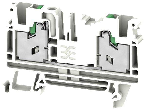 Borne de passage joignable WM S2C 4mm² 32A 1000V ressort 2×1 DIN35 gr