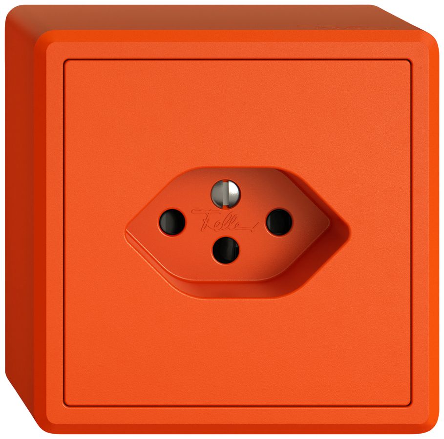 Presa AP EDIZIO.liv SNAPFIX® 1×T13 con shutter ar