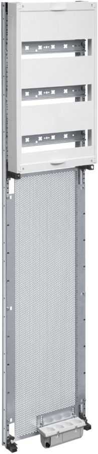 Travée média Hager univers pour AP 8-rangées 3 rangées modulaires 250×1200mm