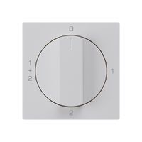 Frontset für Drehschalter S1 hellgrau 60×60mm kallysto 0-1-1+2-2