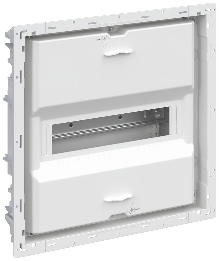 Distributeur ENC ABB UK612NB, 1-rangée, 12UM, 355×367×95mm, blanc