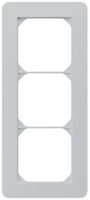 Cadre de recouvrement ENC kallysto.trend 3×1 gris clair 94×214mm