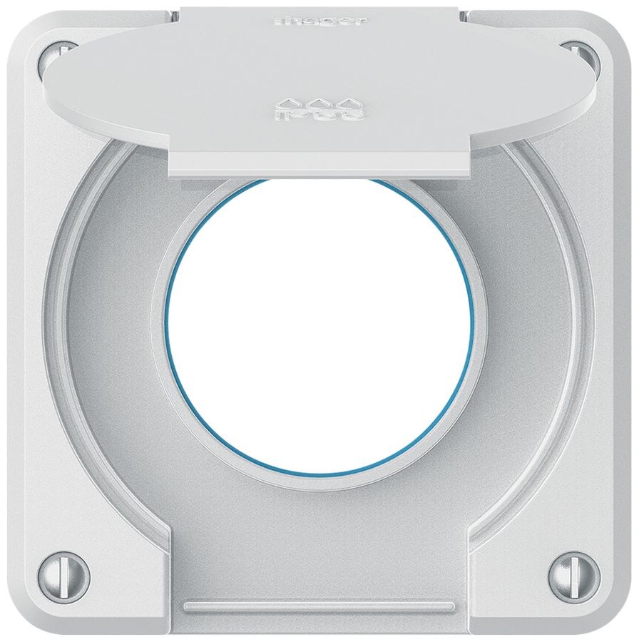 Oberteil robusto für Steckdose IP55 mit Runddichtung weiss