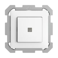 Pulsante luminoso INC EDIZIOdue A-R/1P bianco, con lente, LED giallo