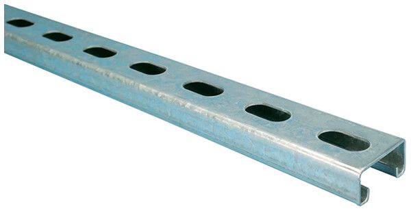 Profilschiene ERICO C25H6000S6 6000×41×21×2.5mm C-Profil rostfreier Stahl