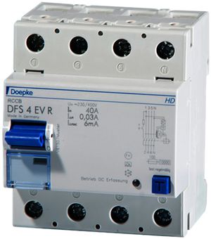 Interruttore differenziale Doepke 63A 30mA 4L EV NR