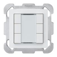 Tasto INC kallysto B KNX 6× s/e-link bianco