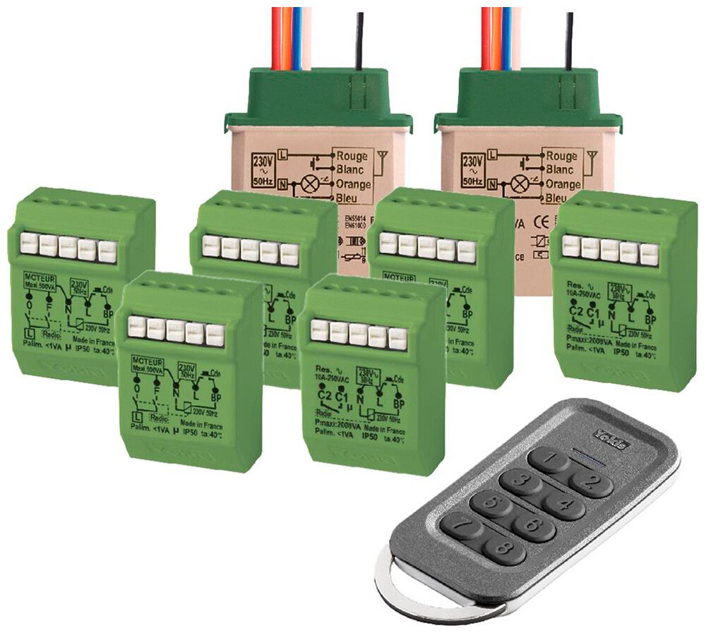 Kit de démarrage BASE IMPIANTO a.4×MVR500ERP 2×MTR2000ERP 2×MTV500ER, 1×GALET4TP