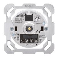 Einsatz zu Drehdimmer Hager Phasenanschnitt 20…500VA 60…600W