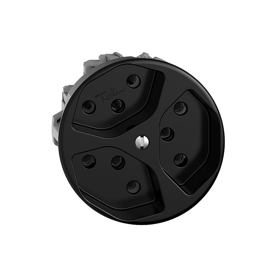 UP-Steckdose STANDARDdue 3×T13 schwarz