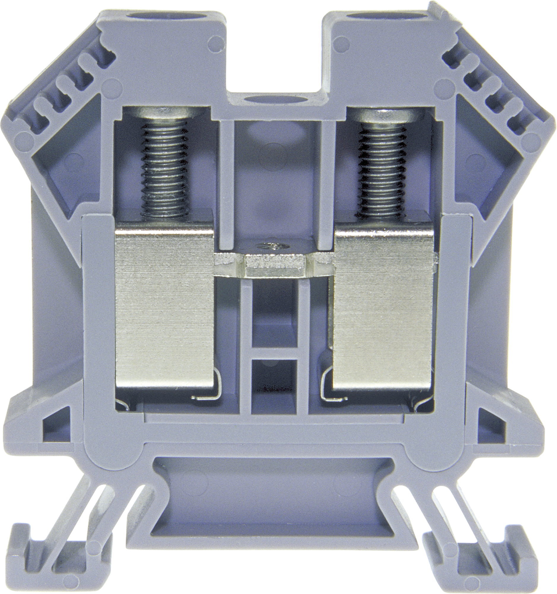 Borne de passage joignable Woertz Ex 6…16mm² 76A 1000V vis 2×1 rail DIN 35mm gr