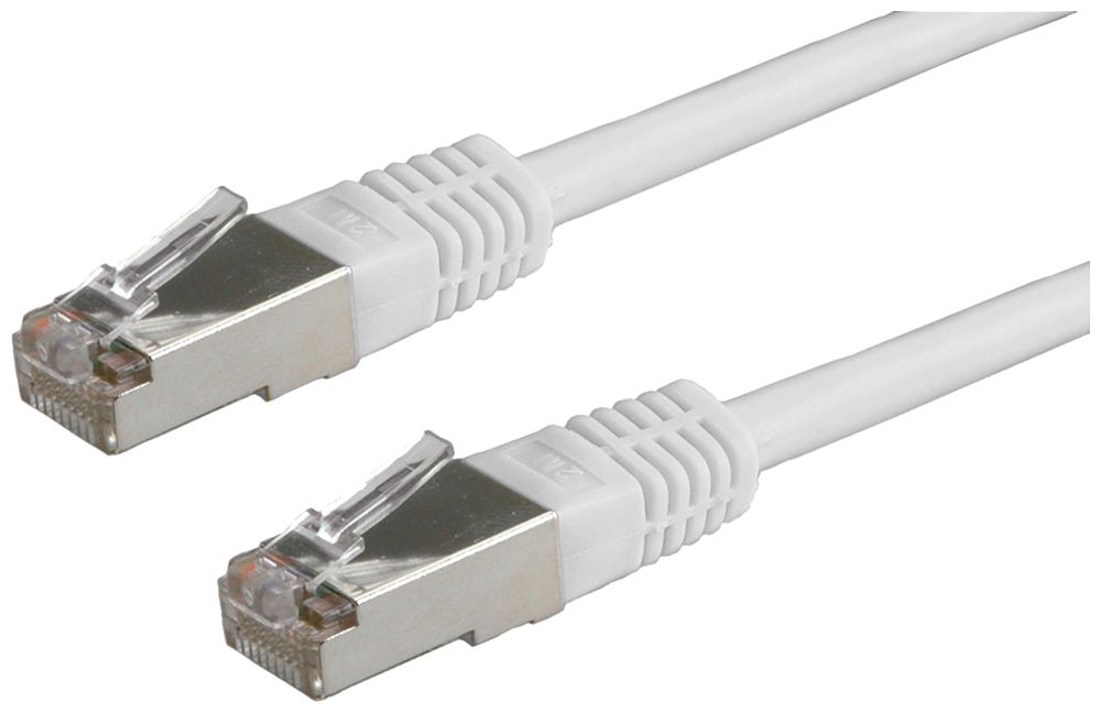 Patchkabel RJ45 ROLINE Kat.5E S/FTP AWG26 grau 2m