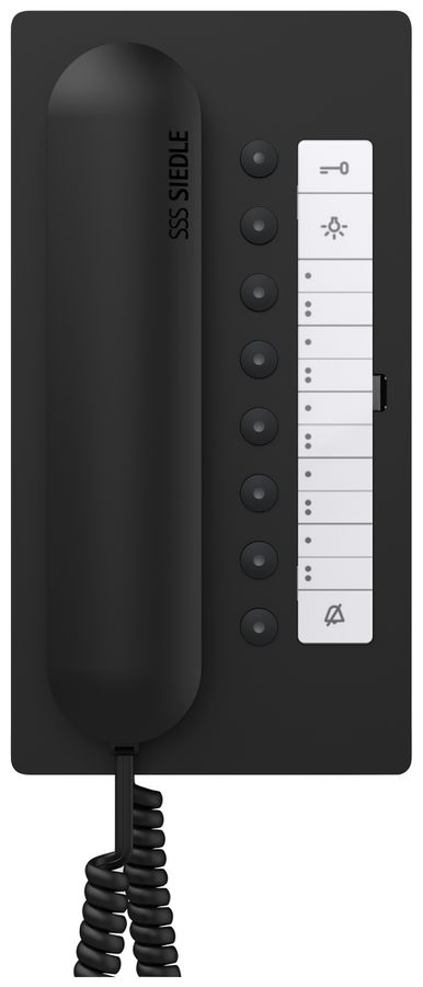 Poste audio intérieure AP Siedle Comfort ouvre-porte commut.auto 106×201×46mm no