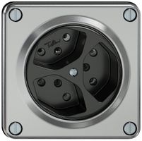 Presa ELEMENT 3×tipo 13 1×S 10A 250V IP20 alluminio