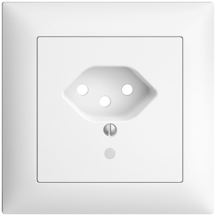 UP-Frontset EDIZIOdue T13 weiss 88×88mm mit Linse