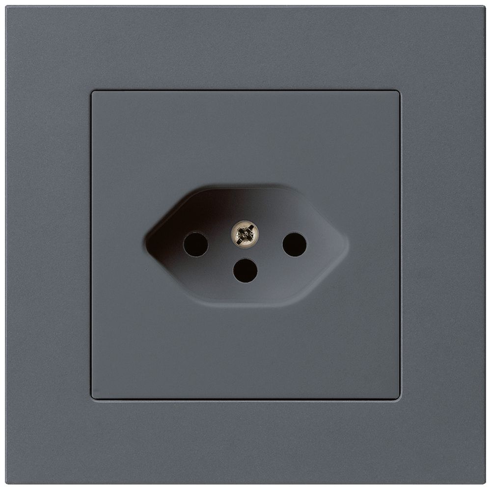 UP-Steckdose kallysto.pro T13 anthrazit mit Kinderschutz