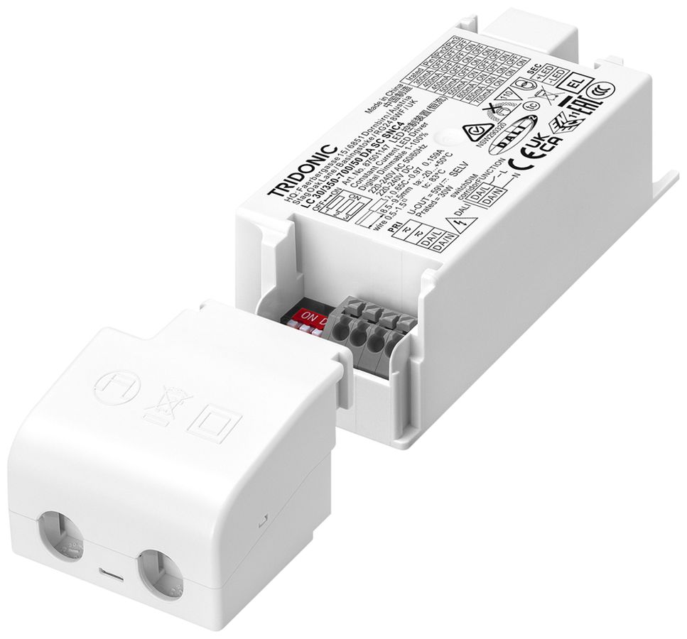 Alimentation LED Tridonic LC SNC4 5…30W 59V 350…700mA DALI2 127×34×30mm