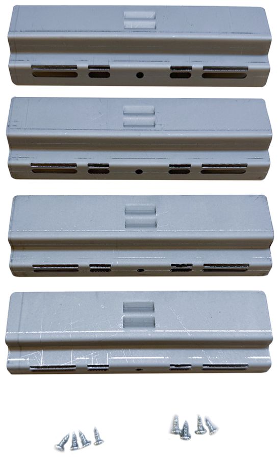 Set di graffe di montaggio LEDVANCE Q-Clip acciaio 45×25×33mm zinco set di 4