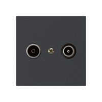 Presa di passaggio INC kallysto R/TV 19dB nero