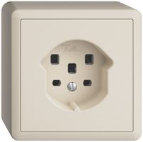 AP-Steckdose EDIZIOdue T25 16A crema, mit Steckklemmen