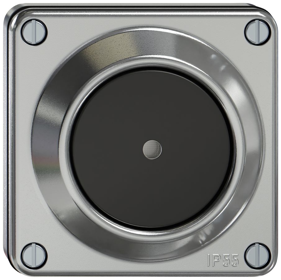 Pulsante luminoso INC ELEMENT 1P 1A 1C 16A 250V alluminio