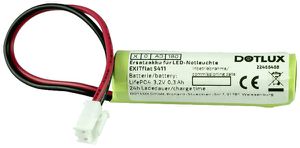 Akku DOTLUX EXITflat 3.2V 1500mAh 50g 70×20×15mm