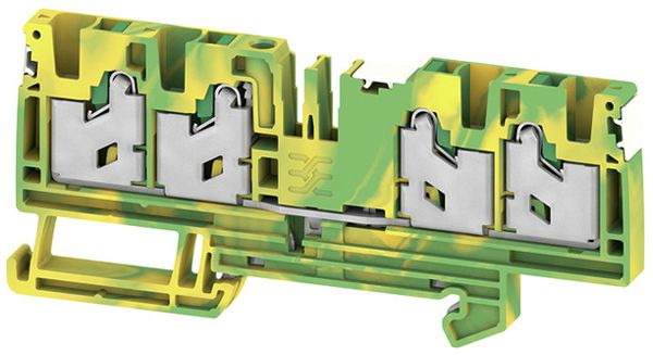 Borne de terre joignable WM S4C 0.75…4mm² snap-in DIN35 vt-jn