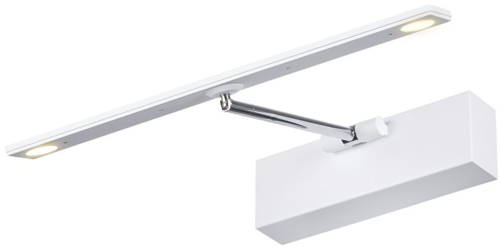 Applique LED SLV RETRATO 12W 730lm 3000K 90° 300×201×52mm blanc/chrome