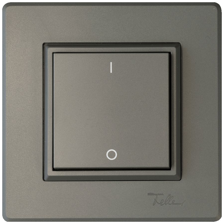 AP-Funktaster ALADIN EnOcean EDIZIO.liv 2K/1T I/O batterielos dunkelgrau