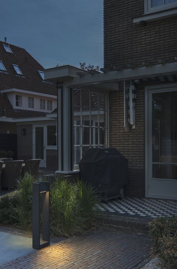 LED-Pollerleuchte SLV QUAD POLE 90 18W 3000K 1550lm IP65 anthrazit