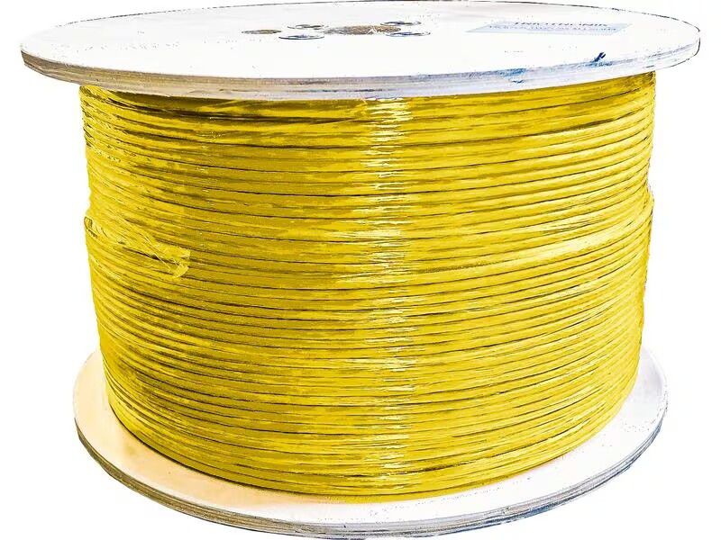 Câble réseau S/FTP, 1km, jaune Cat.7A, AWG22, LSOH-3, 1200Mhz, CCA