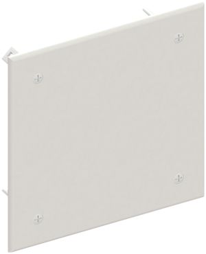 Coperchio a vite 130×130mm bianco con 4 viti metallo