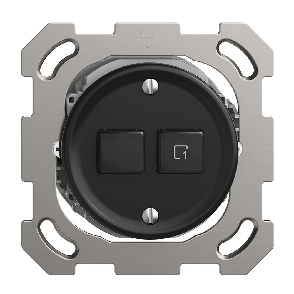 UP-Druckschalter 1K/2T Szene Sdue Wiser schwarz